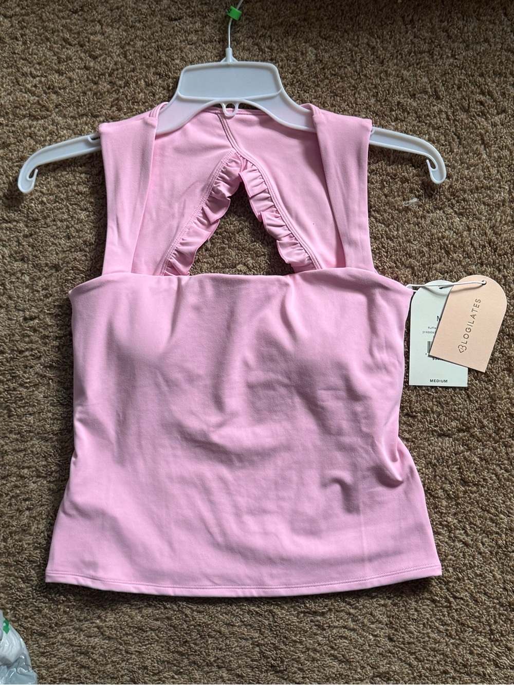 Blogilates Womens Ruffle Back Tank Top - Picture 6 of 9